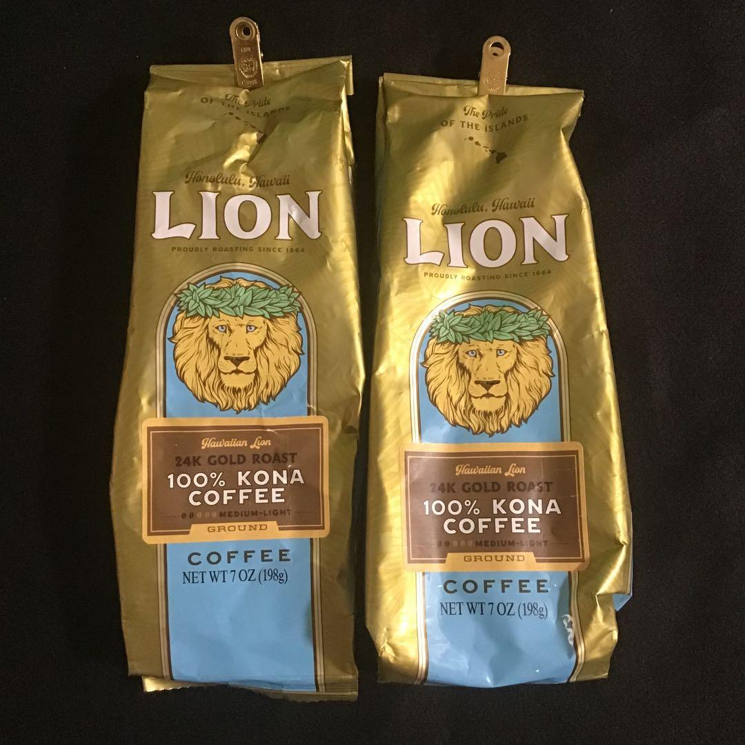 ライオン コナコーヒー 100% 粉タイプ　2袋