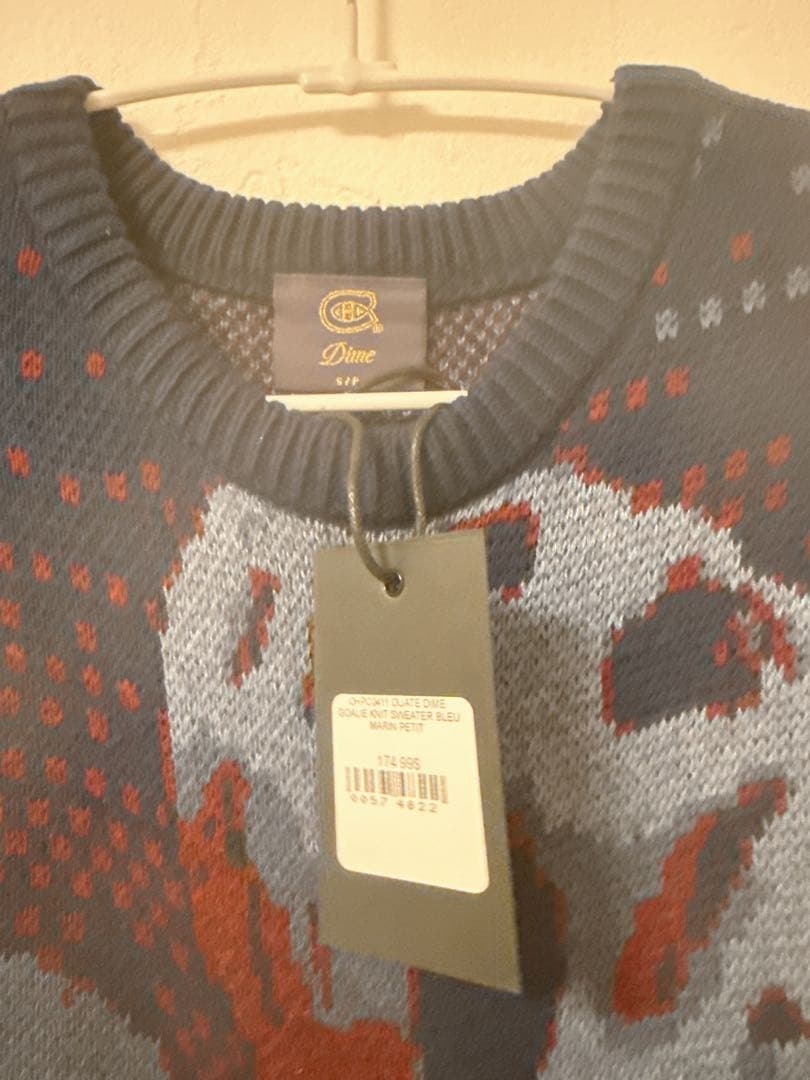 た*ー様 レア！海外限定Dime ゴールキーパー ニット セーター　ネイビー　S