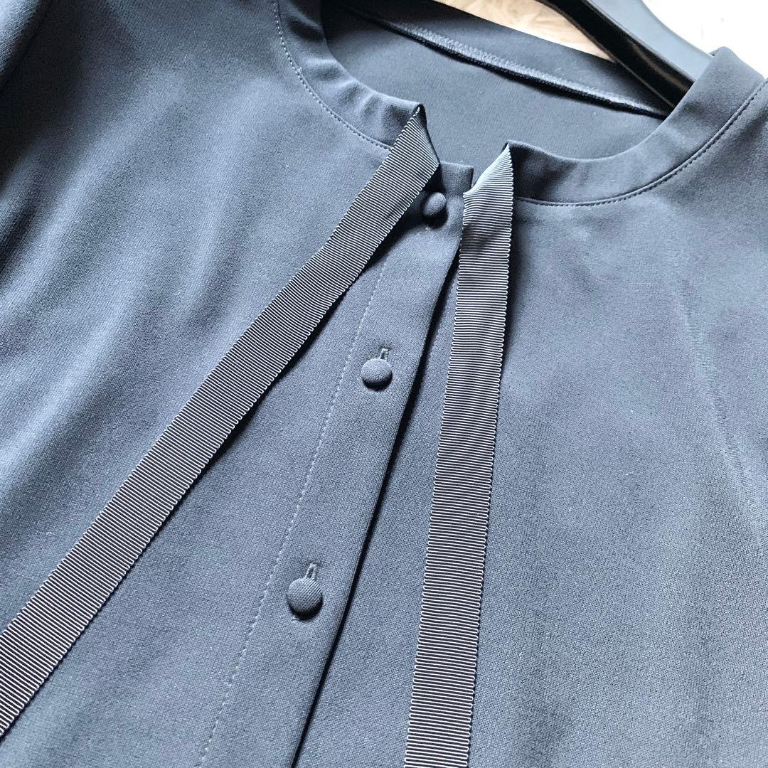 未使用級✨フォクシーニューヨーク LADY BOW カーディガン 袖ロゴ