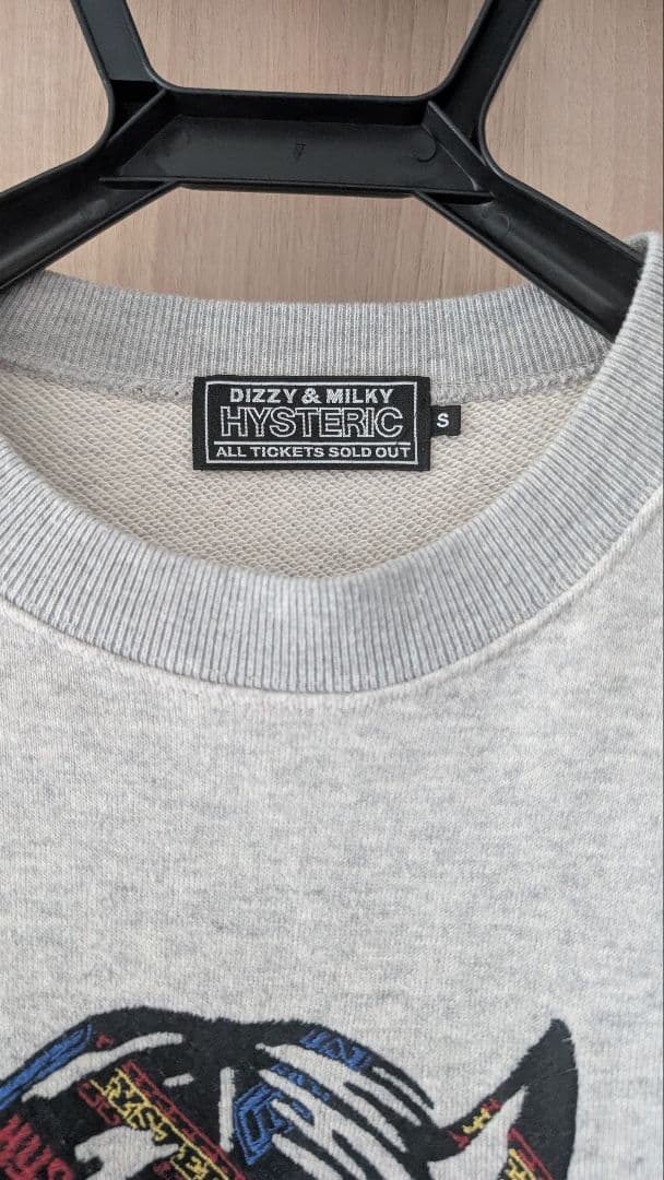 ヒステリックグラマー SEE NO EVIL刺繍 スウェット　02243CS11