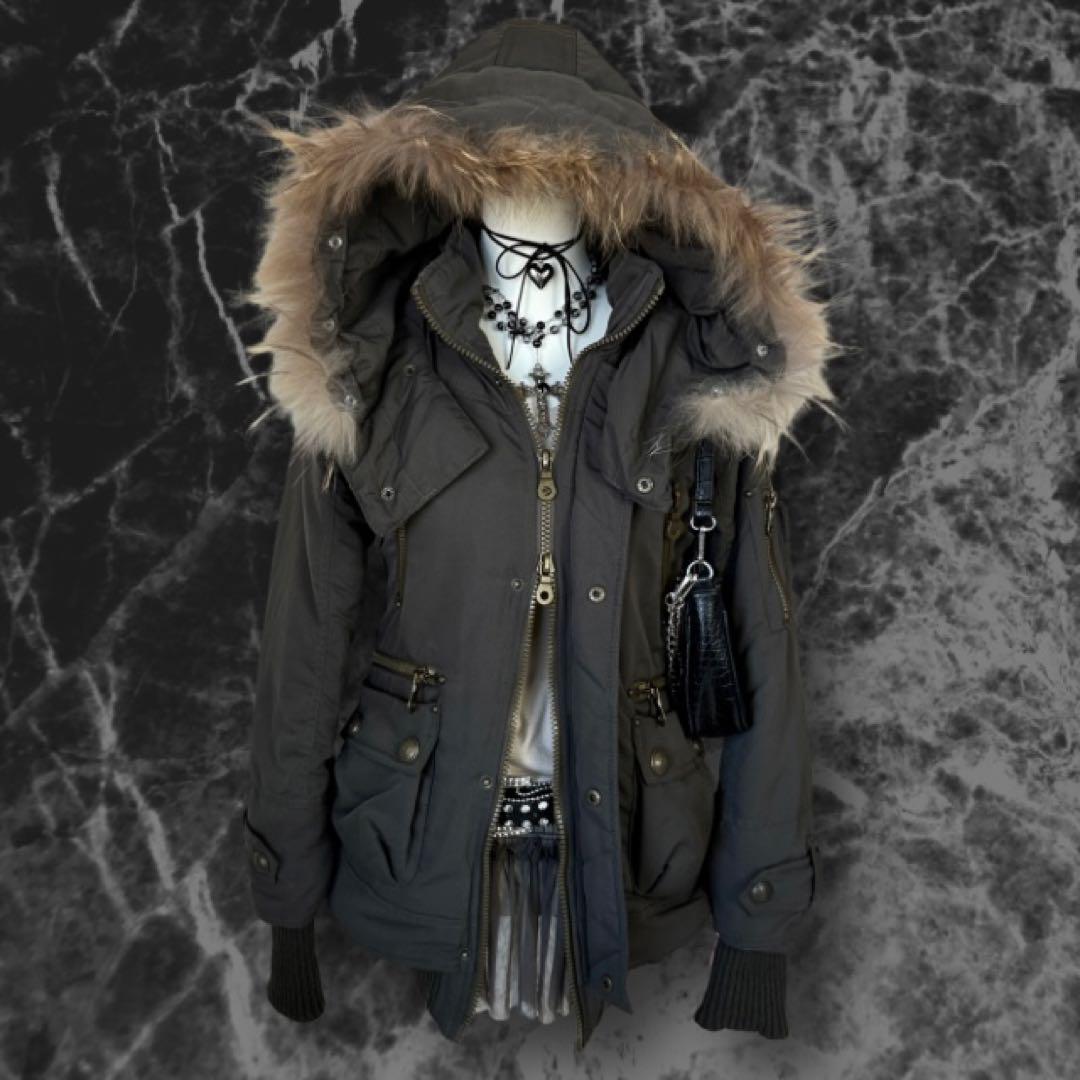 y2k 00s archive モッズコート ギミック 平成ギャル グランジ