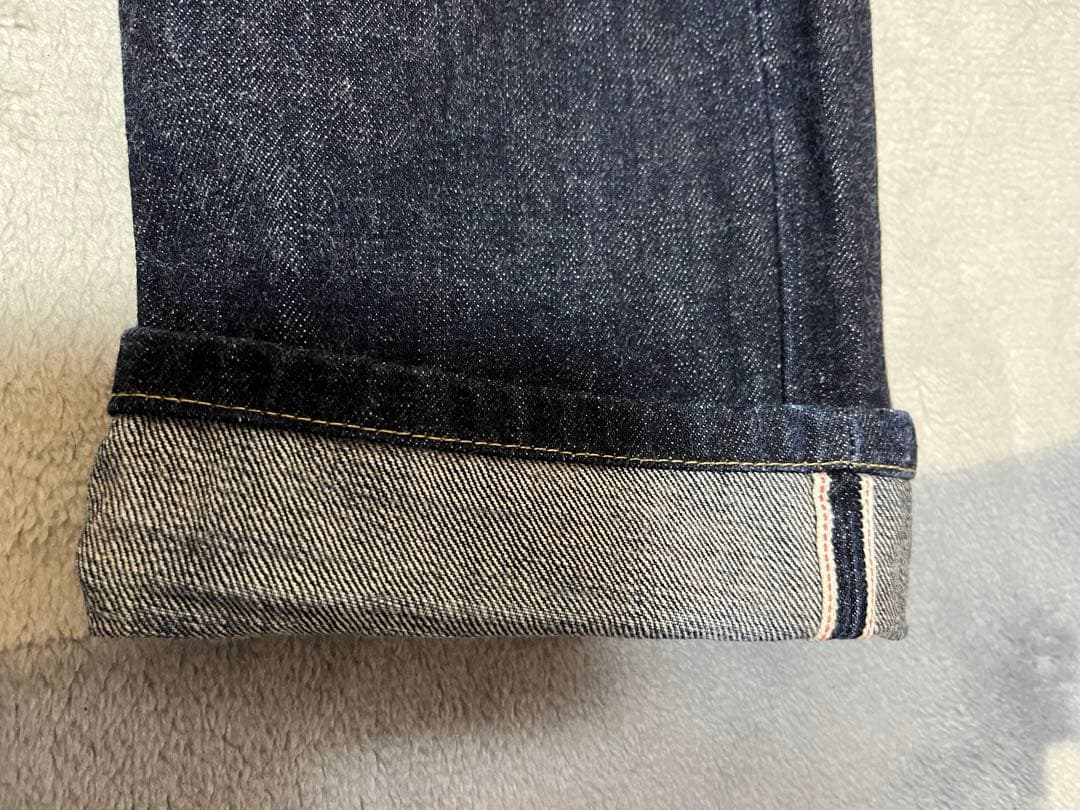 ダブルアールエル スリムフィット セルビッチ デニム