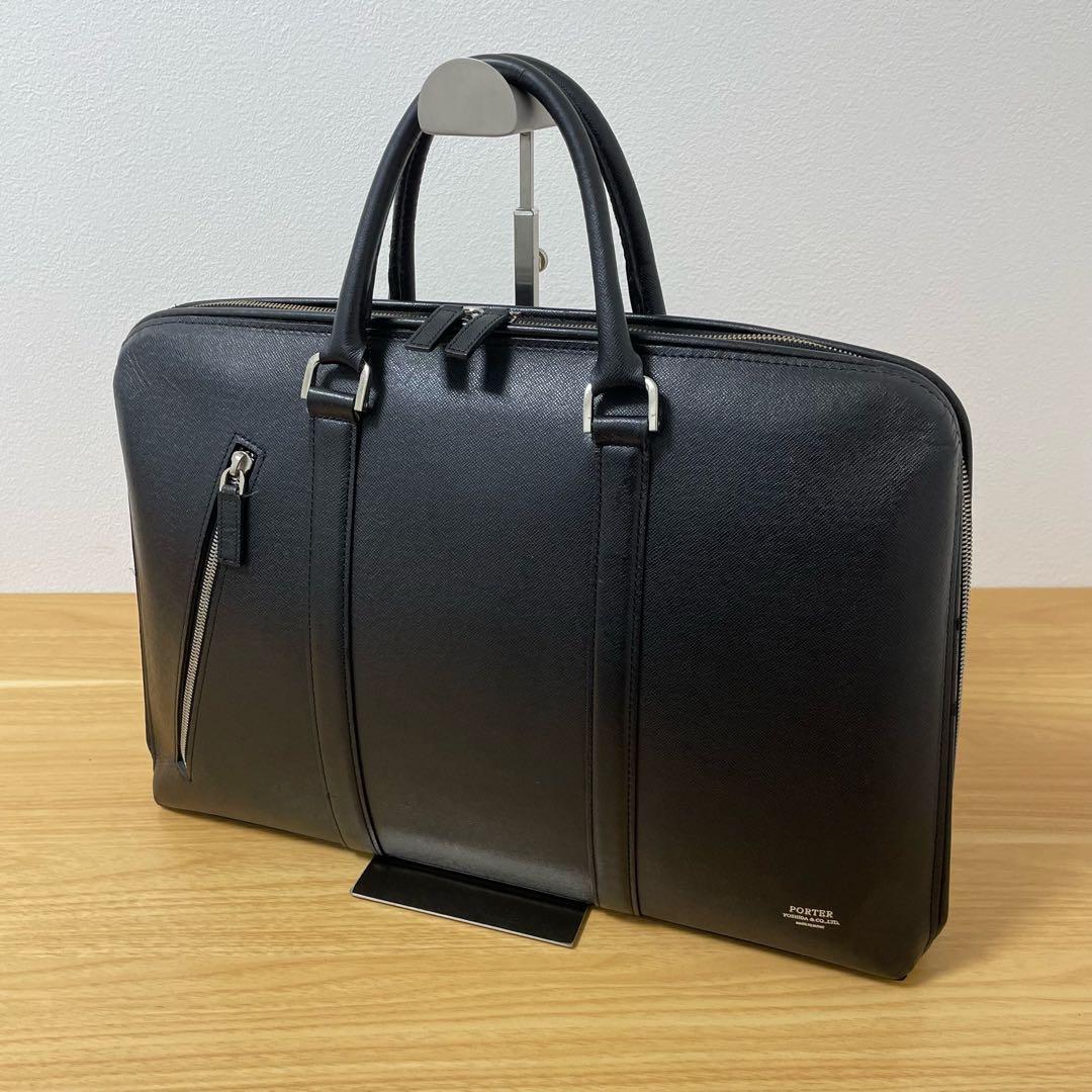 ポーター　アベニュー ビジネスバッグ　レザー　ブラック