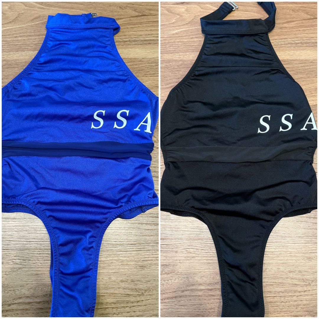 【2着セット】サマースタイルアワード モノキニ Mサイズ/ブラック・ブルー