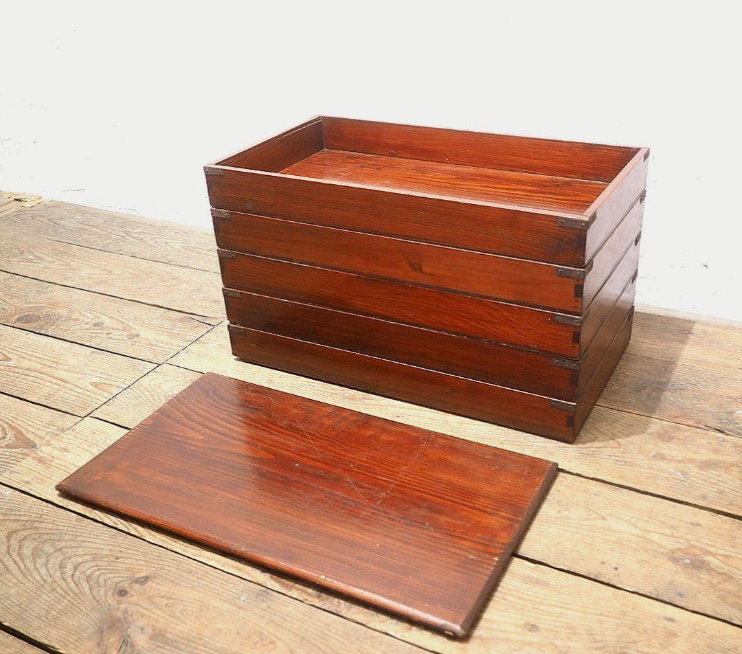 1357 5個セット　レトロな木箱　収納ケース　古家具　古道具　アンティーク