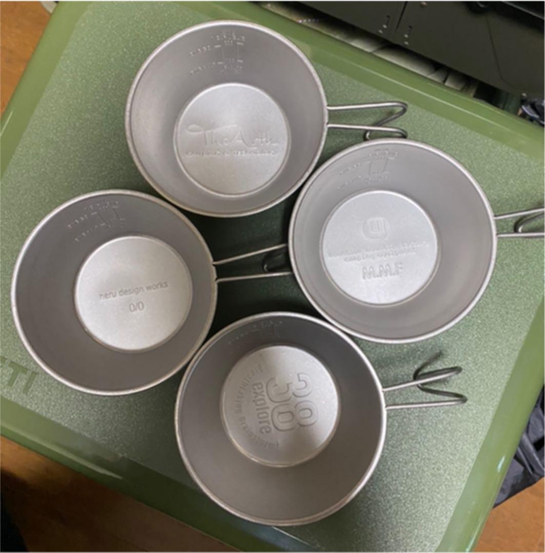 ガレージブランド OLDエンボス加工 シェラカップ4点セット