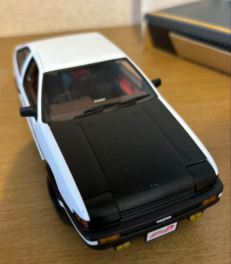 イニシャルD TOYOTA AE86 ミニカー　 台座ネジ欠品　ダイキャスト