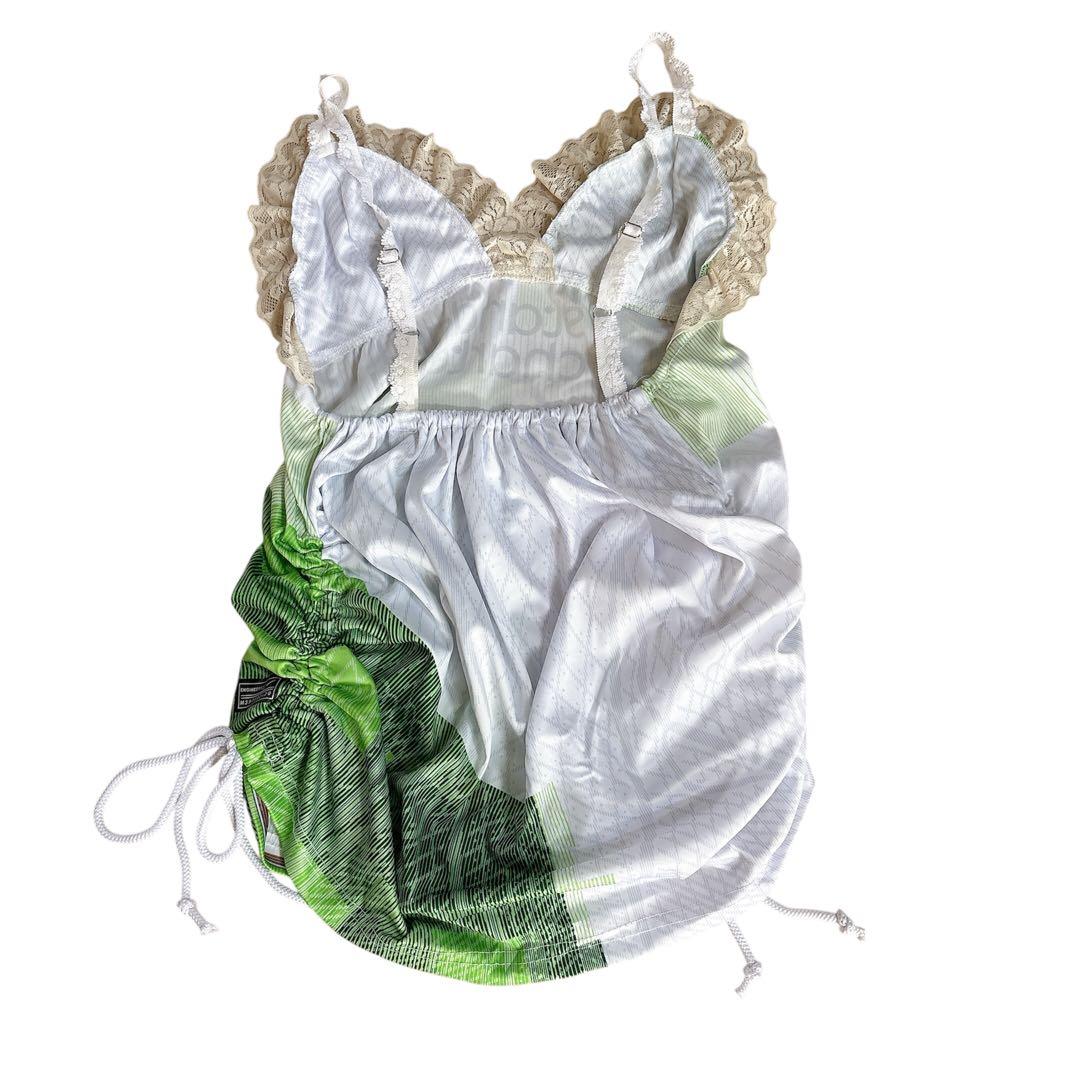 y2k リメイク古着 フリル 平成ギャル キャミソール ワンピ レース