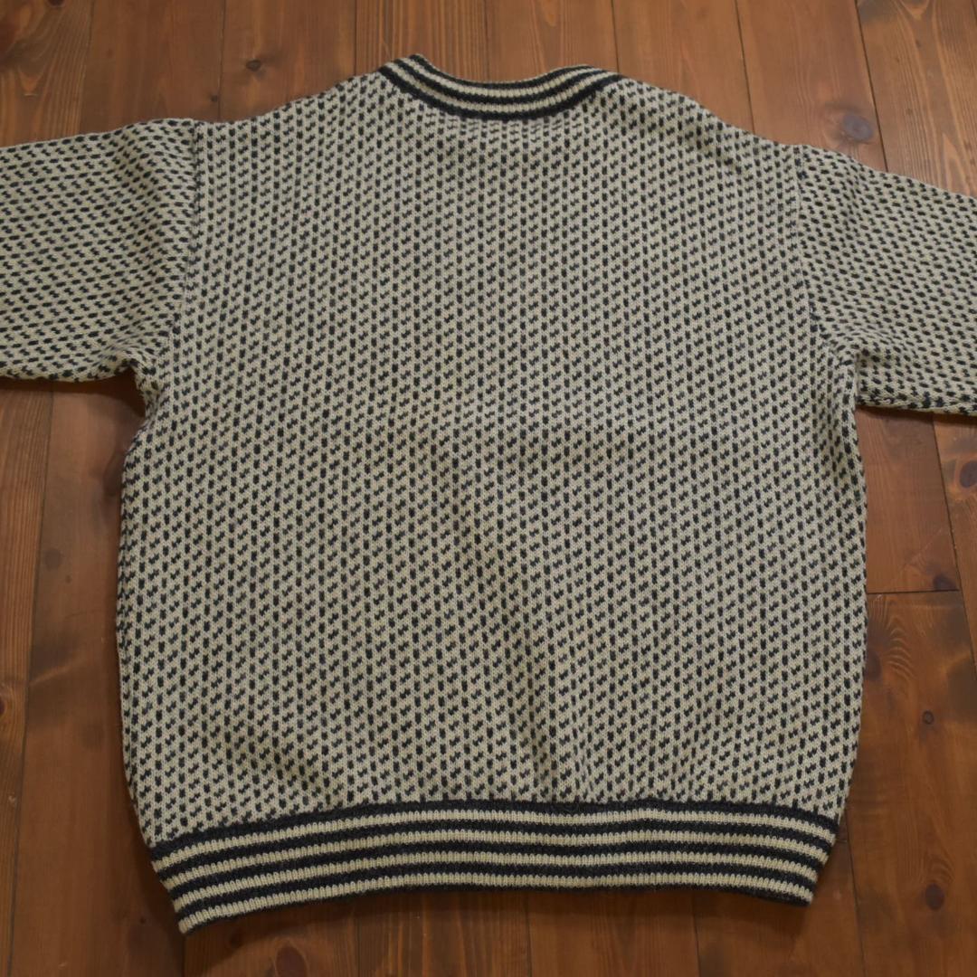 L.L.Bean ノルウェー製バーズアイニットセーター ホワイト