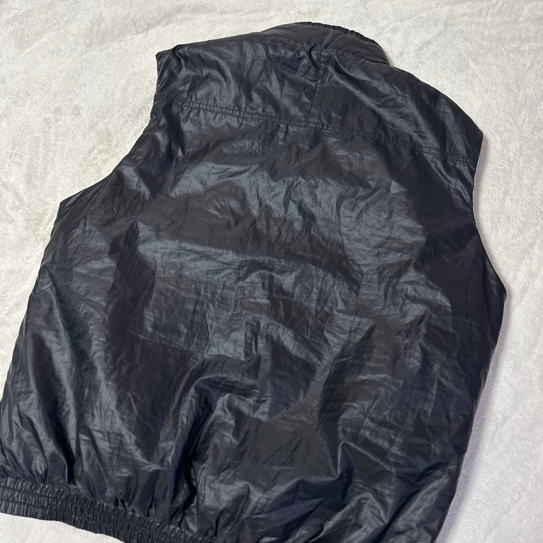 adidas GOLF 中綿ベスト ハイネック ジップアップ ロゴ 刺繍　黒