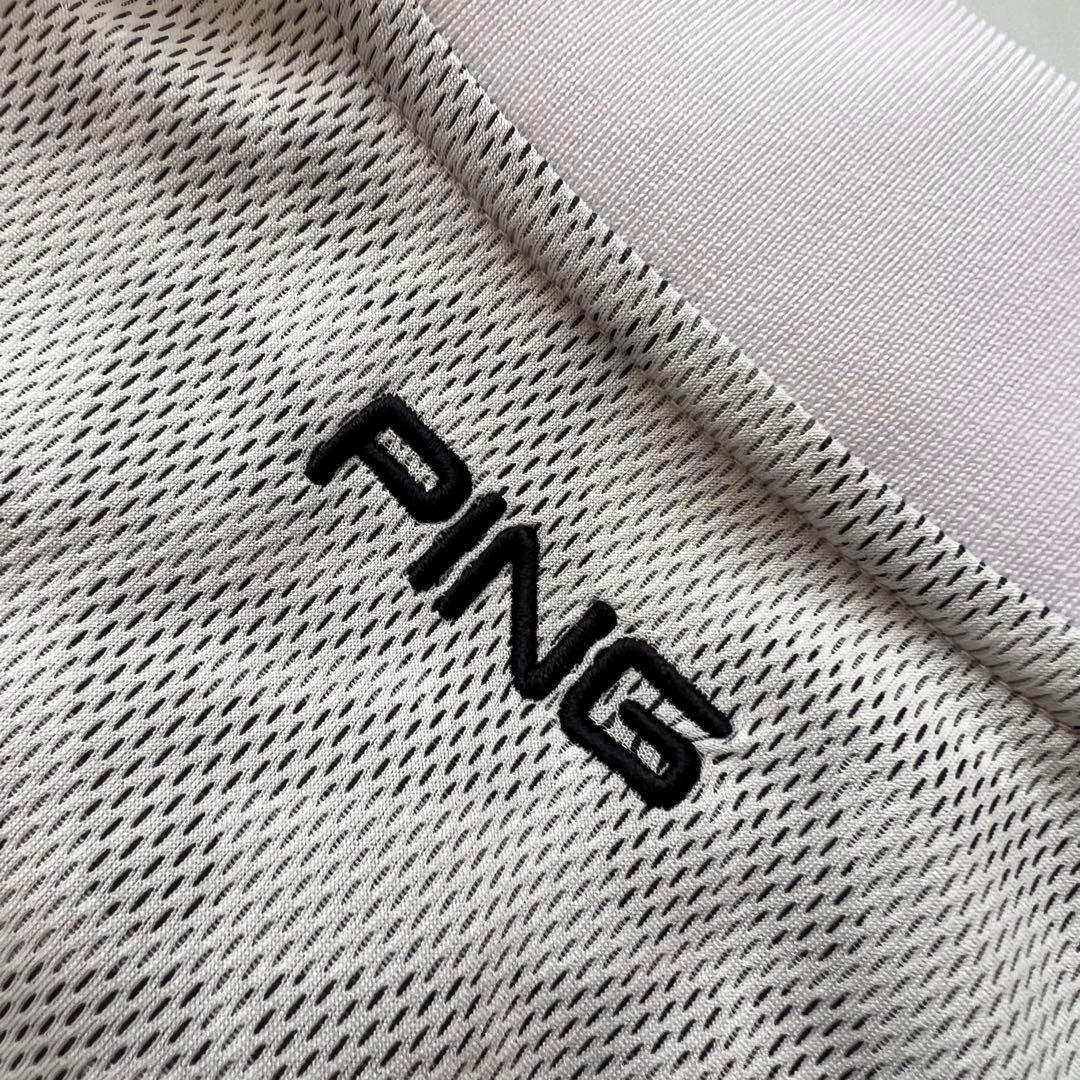 PING ピン　セットアップ　ロゴジャガード　ゴルフ　レディース　M 上下　白黒