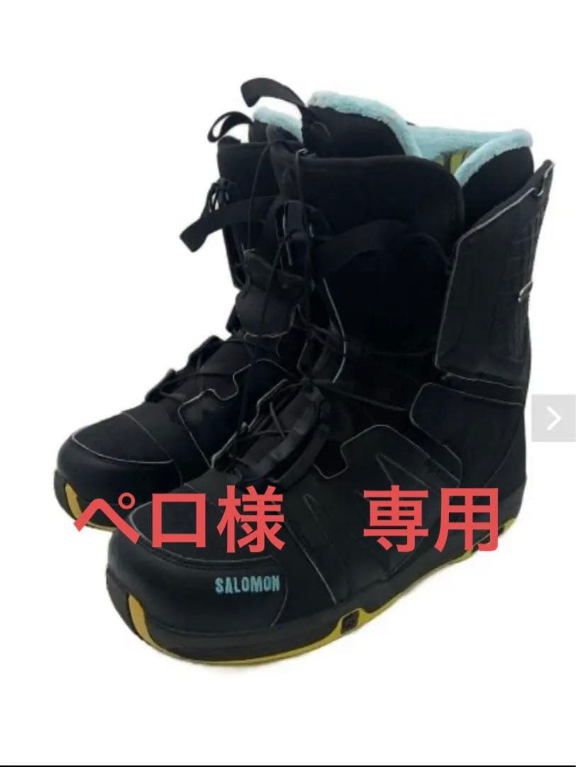 SALOMON スノーボードブーツ ブラック/ブルー