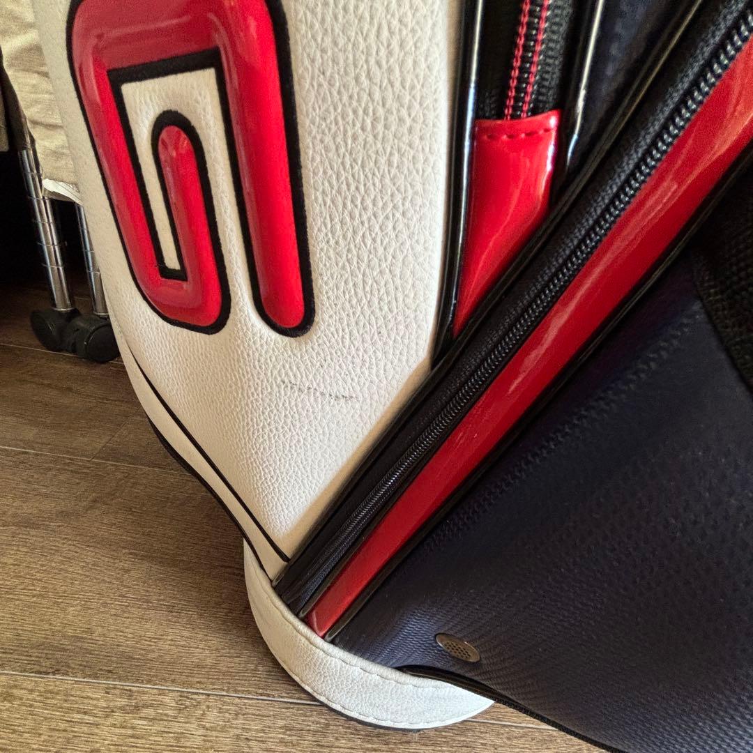 PING キャディバッグ ゴルフバッグ　ネイビー/ホワイト/レッド　メンズ