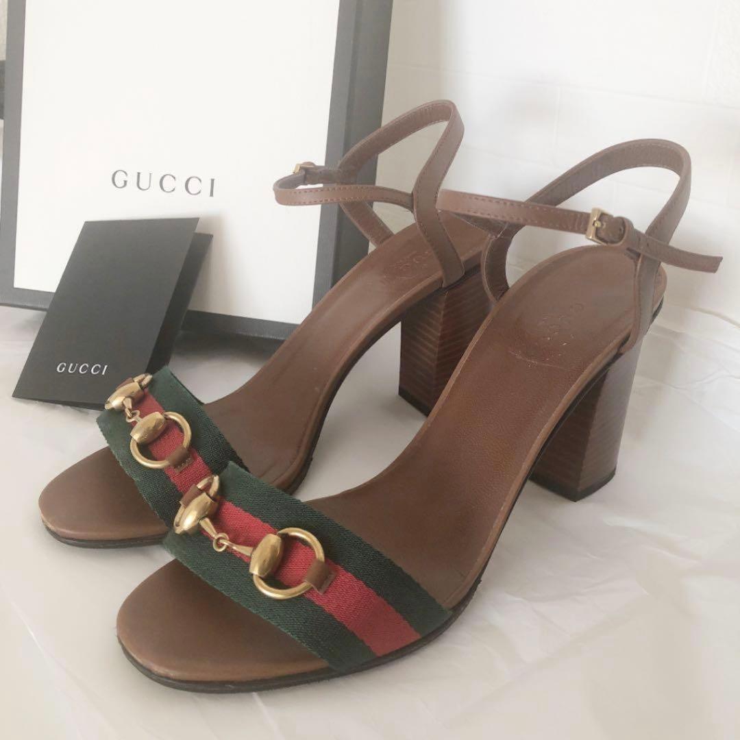 GUCCI グリーン・レッド サンダル