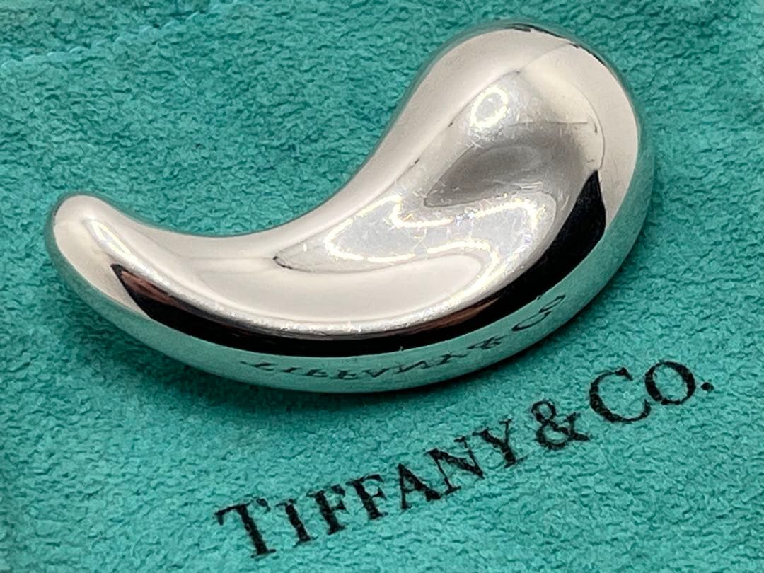 c380 希少　美品　ティファニー　ラージ　ティアドロップ　ブローチ　925