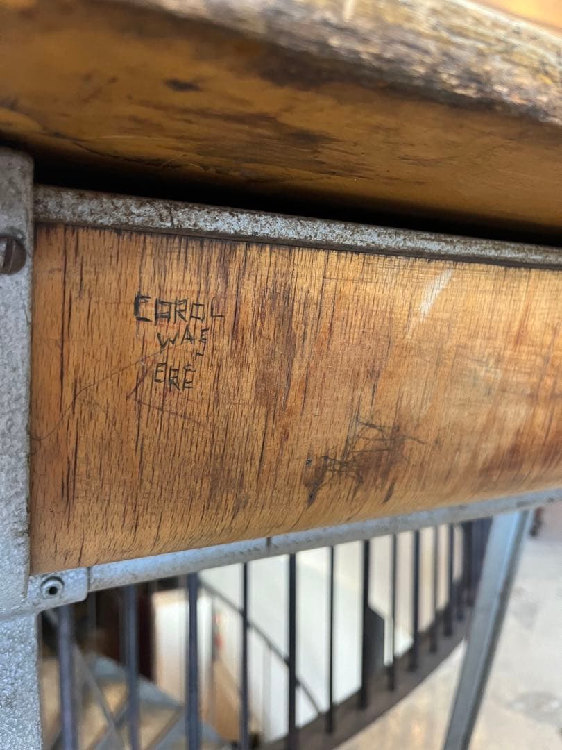 ESAVIAN イギリス　スクールデスク【推定50s-60s】