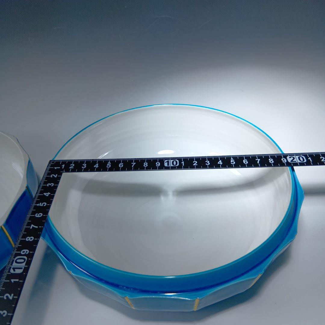 最終値下げ　茶道具　中村翠嵐　浅黄交趾(菊形)食籠　 永田宗匠書付有　　未使用品