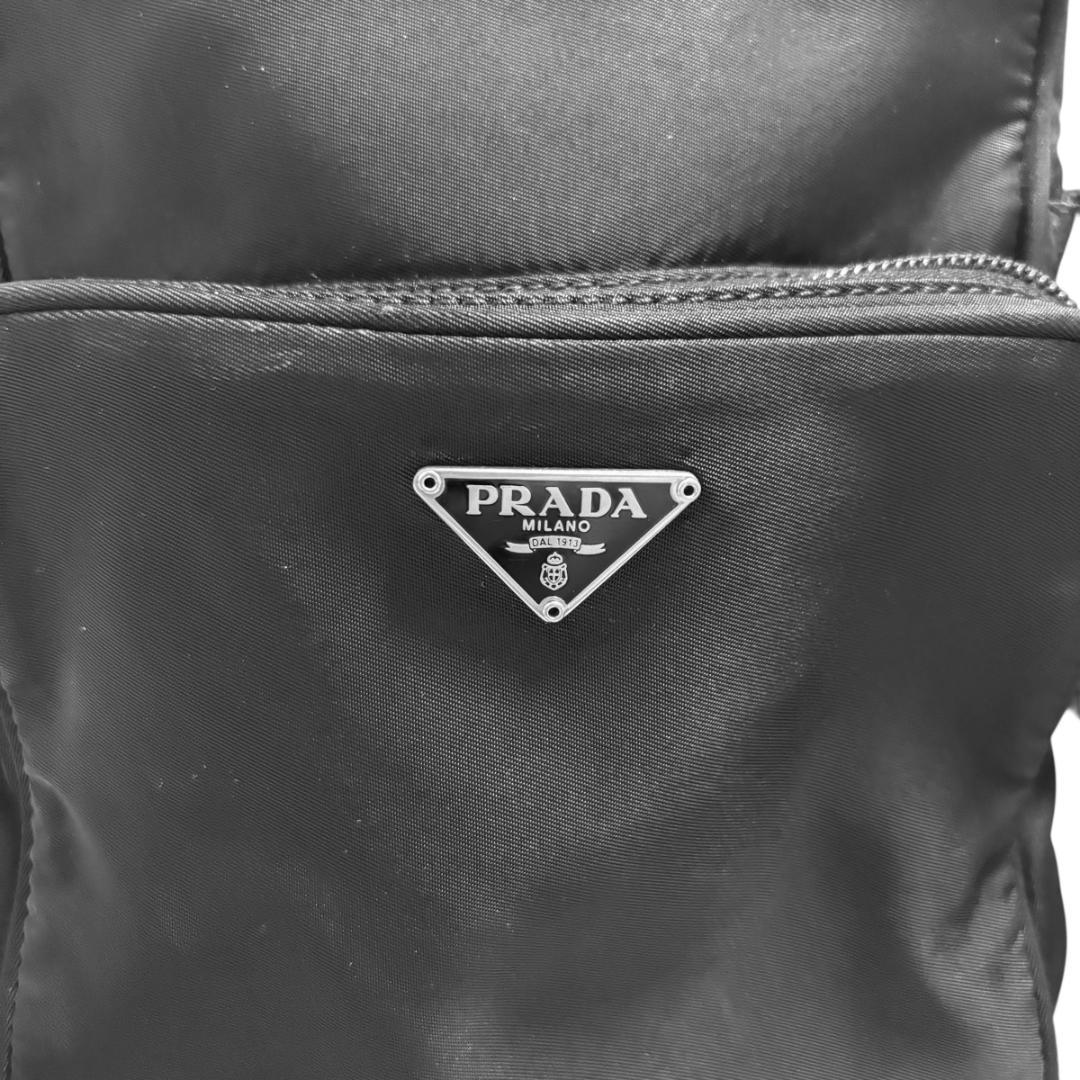 ヨ*ー様 PRADA プラダ ブラック テスート ナイロン ショルダーバッグ 正