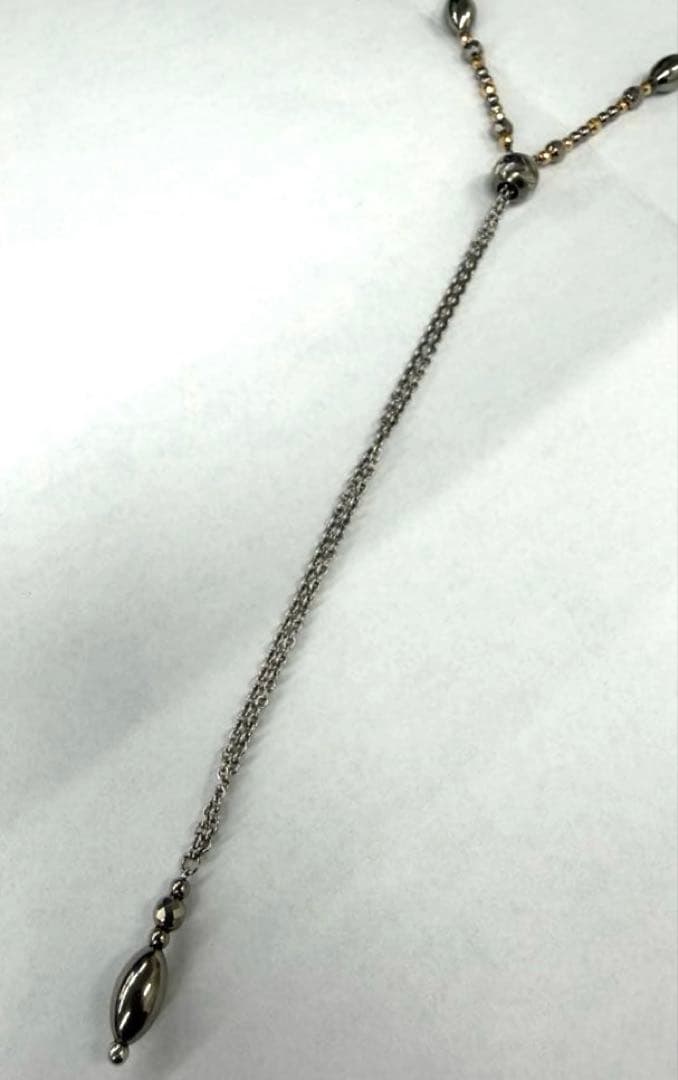 スーパーゲルマ・チタンネックレス　K18含む　デザイン　ユニオンマテリアル