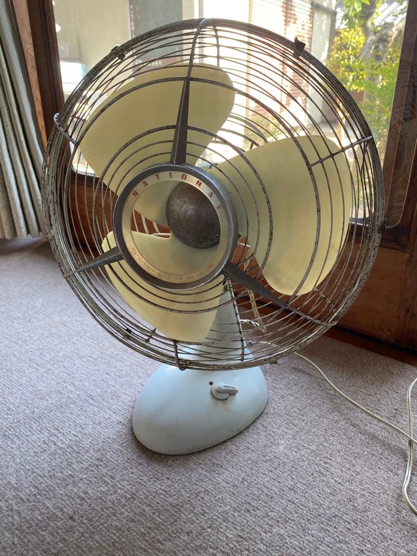 National ナショナル レトロ扇風機 アンティーク　昭和レトロ 卓上扇風機