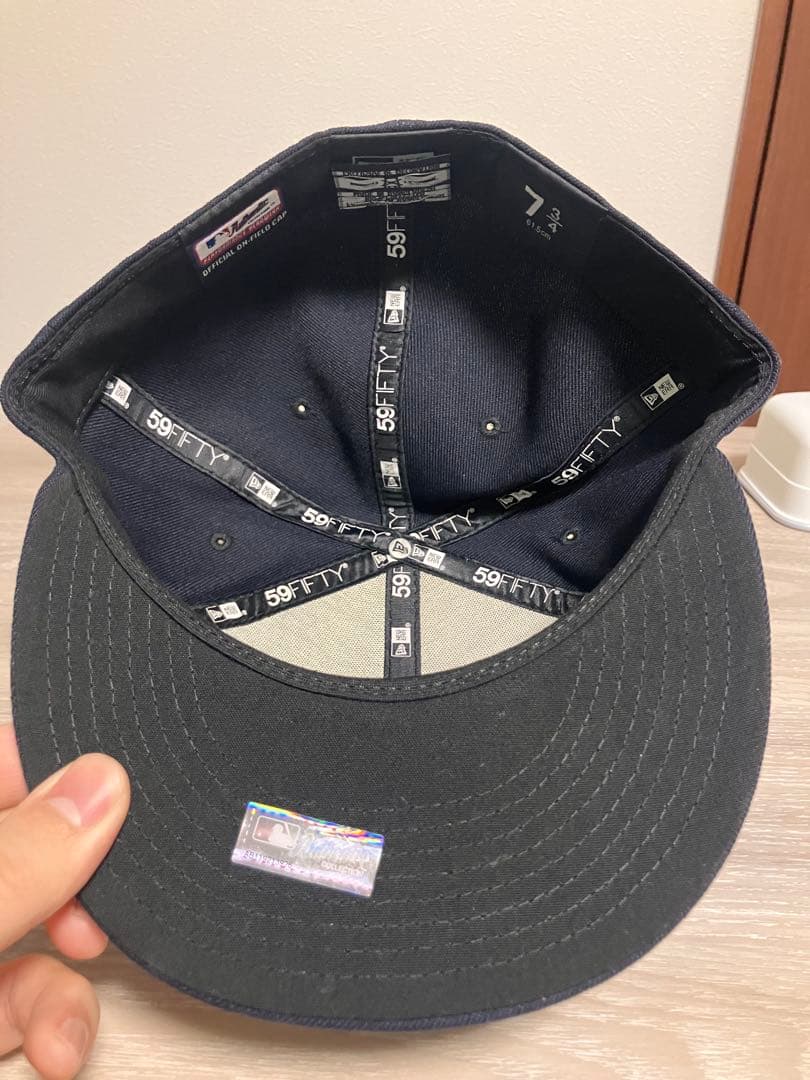 ニューエラ インディアンス キャップ ネイビー 59Fifty 7 3/4