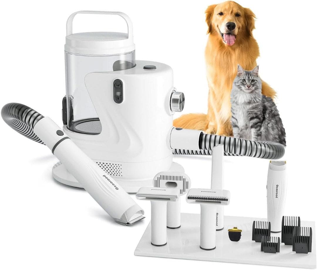 ペット用バリカン ペットグルーミングセット 5 in 1 ヘアクリッパー