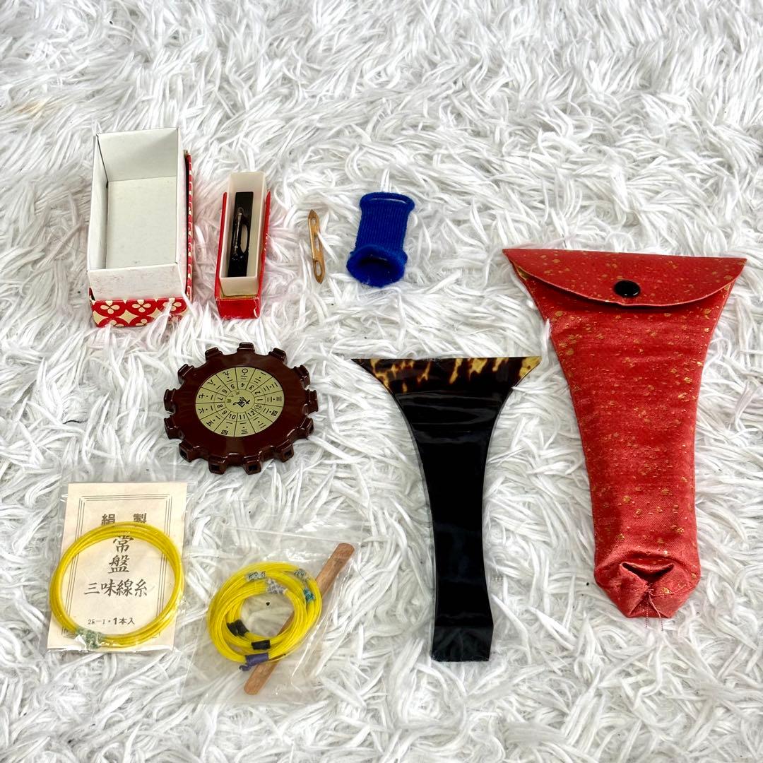 ✨美品✨津軽三味線 太棹 花梨 丸打ち胴　一本ホゾ　和楽器　ハードケース付き