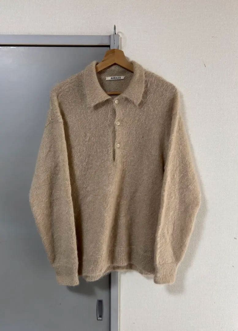 【美品】AURALEE BRUSHED SUPER KID MOHAIR