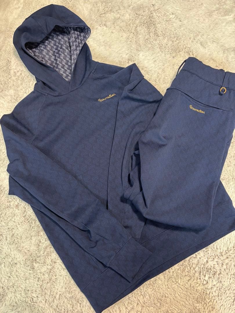 ResurrectionセットアップGMジャガードプルオーバー&ジョガーパンツ