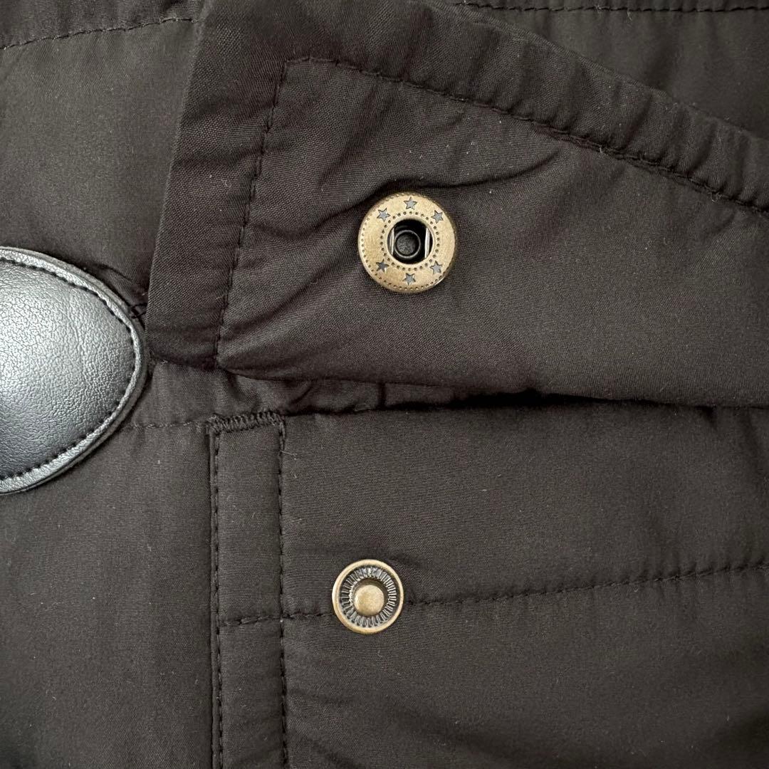 【美品】FILA GOLF ダッフルコート 黒S ダウン フェザー ロングコート