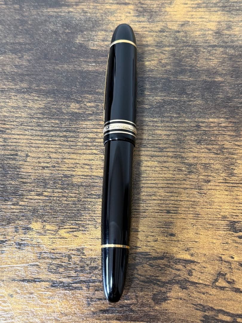 未使用に近い　149　18K ゴールド　三帯　デュマ型ペン芯　万年筆　M