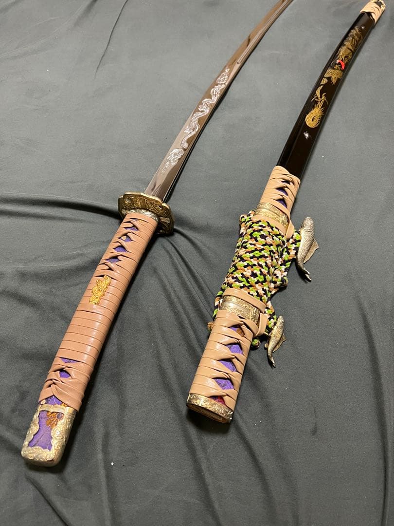 美品！模造刀 太刀 皮巻き