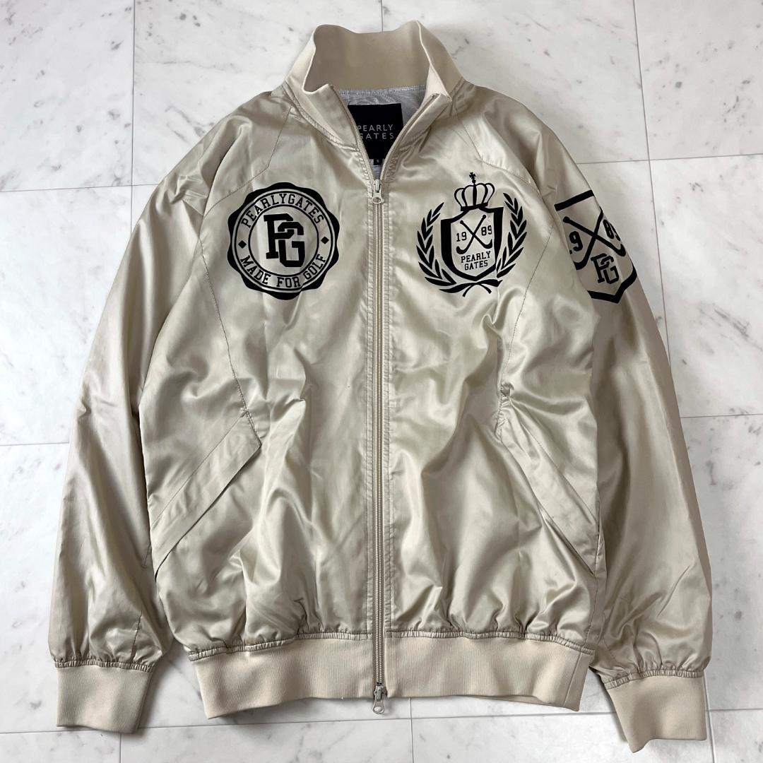 パーリーゲイツ 5 蓄熱 ジップジャケット ベージュ ゴールド ゴルフウェア