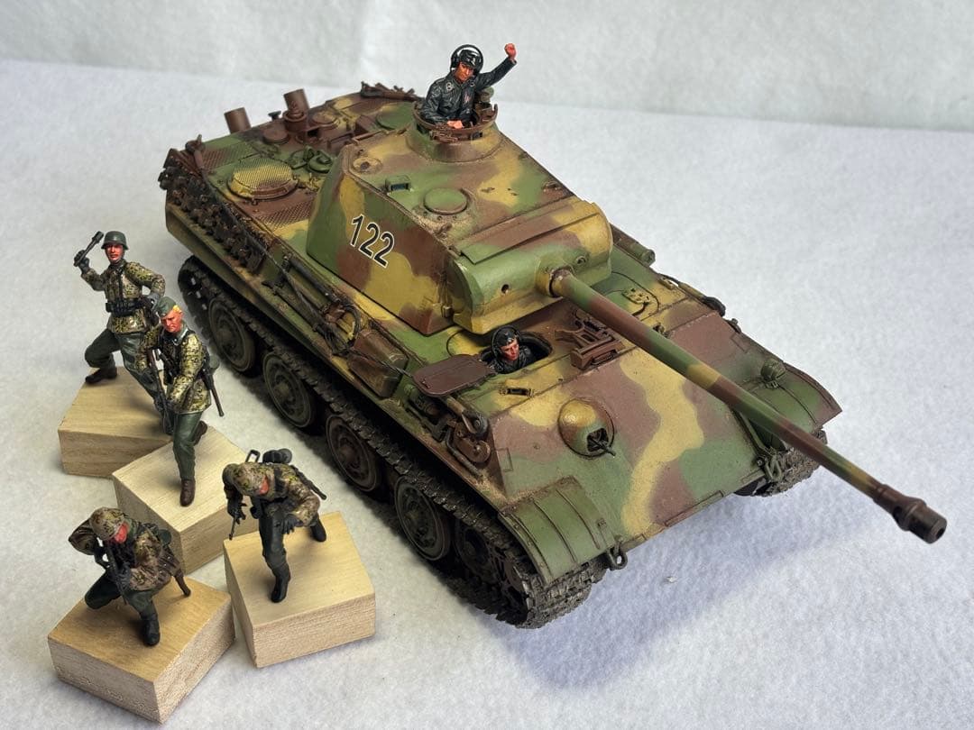 1／３５ドイツ陸軍パンサーG戦車プラモデル完成品