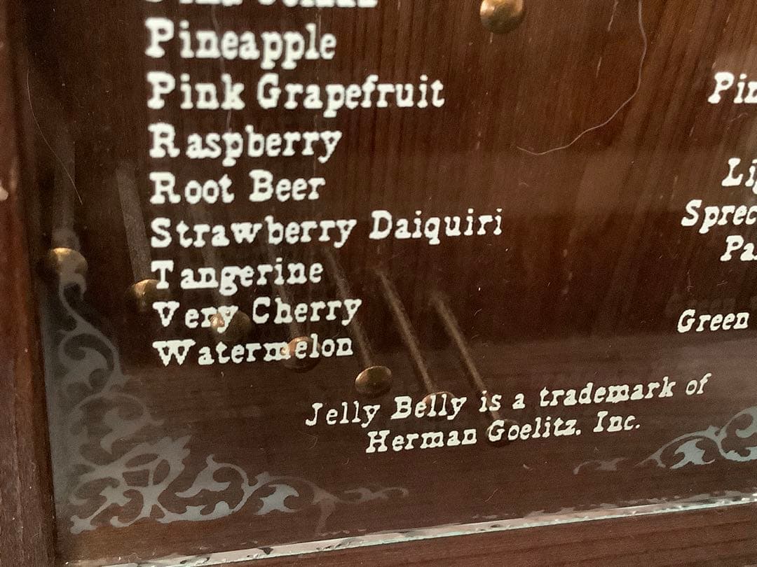 Jelly Belly 木製 ディスペンサー 【1980年代】【貴重品】