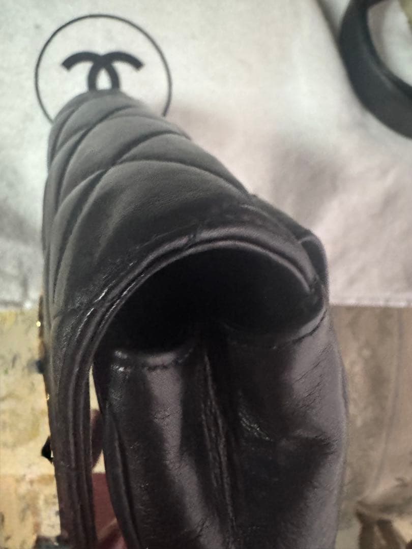 美品 Chanel シャネル ウエストポーチバッグ 黒