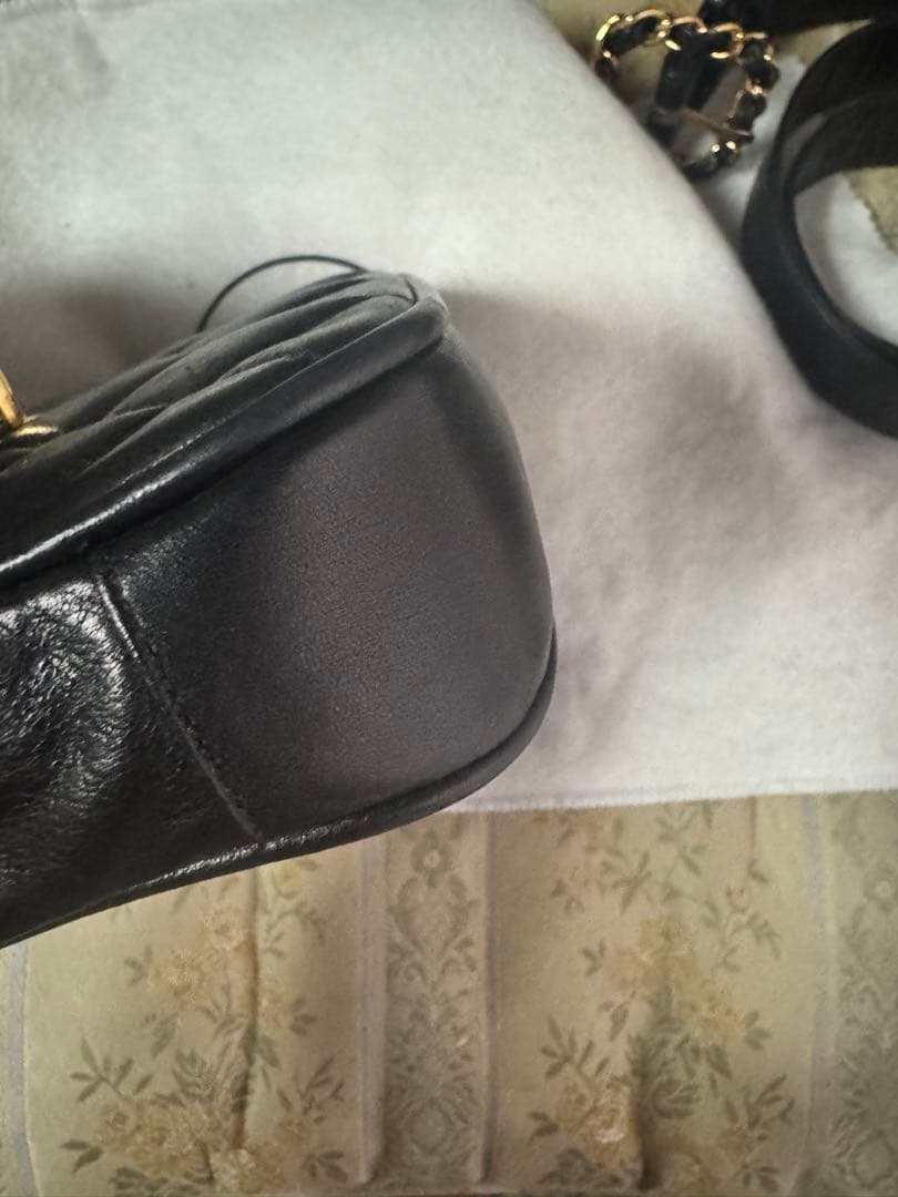 美品 Chanel シャネル ウエストポーチバッグ 黒