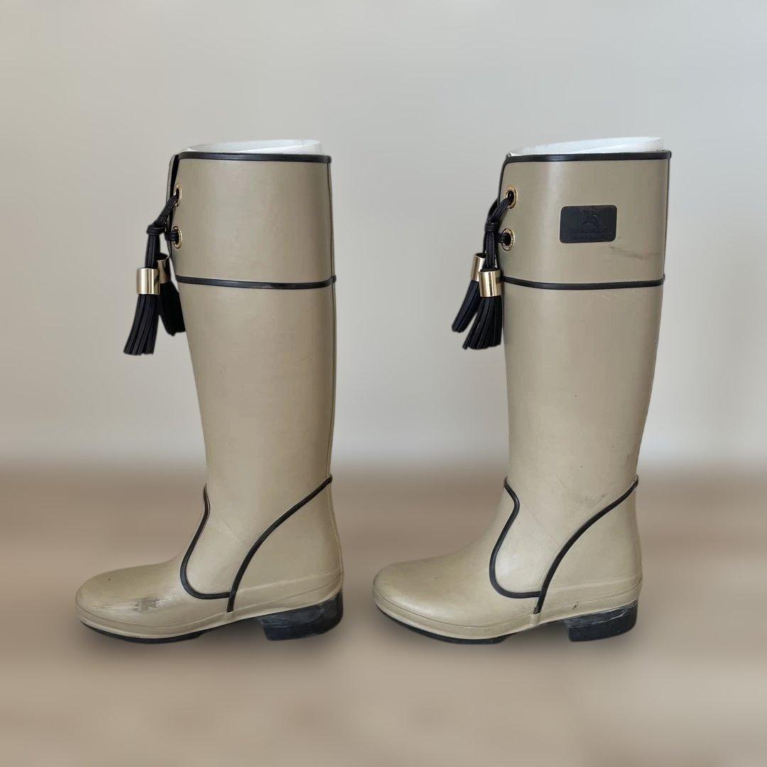 【Burberry】ラバーロングレインブーツ