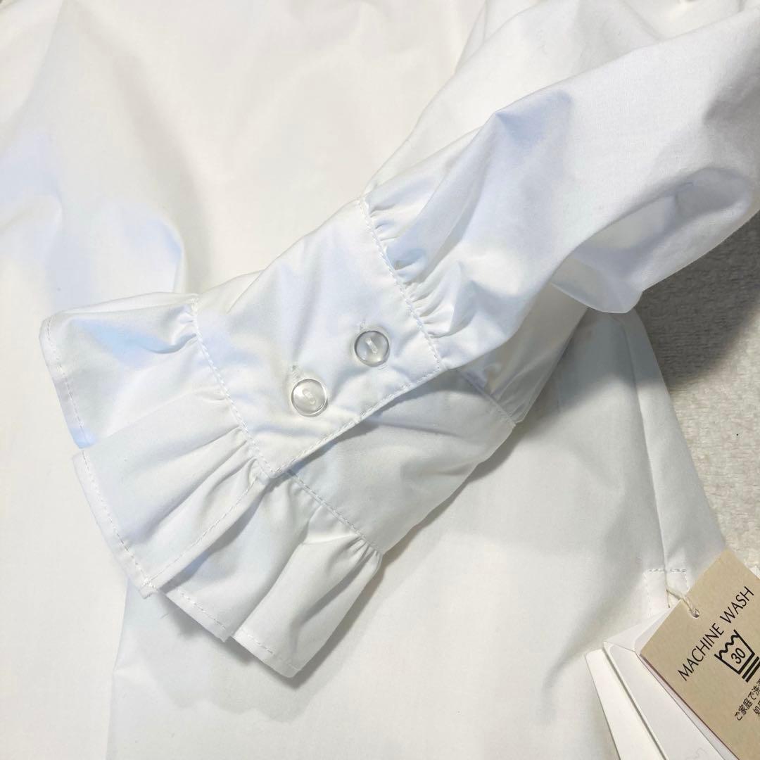 新品未使用タグ付き　CADUNE カデュネ フリル襟ブラウス　ボウタイ　シャツ