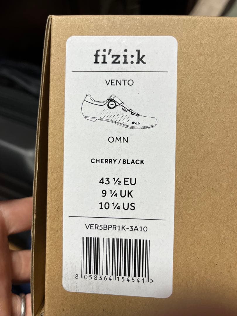 【ほぼ新品】フィジークfizi:k VENTO OMN 43.5