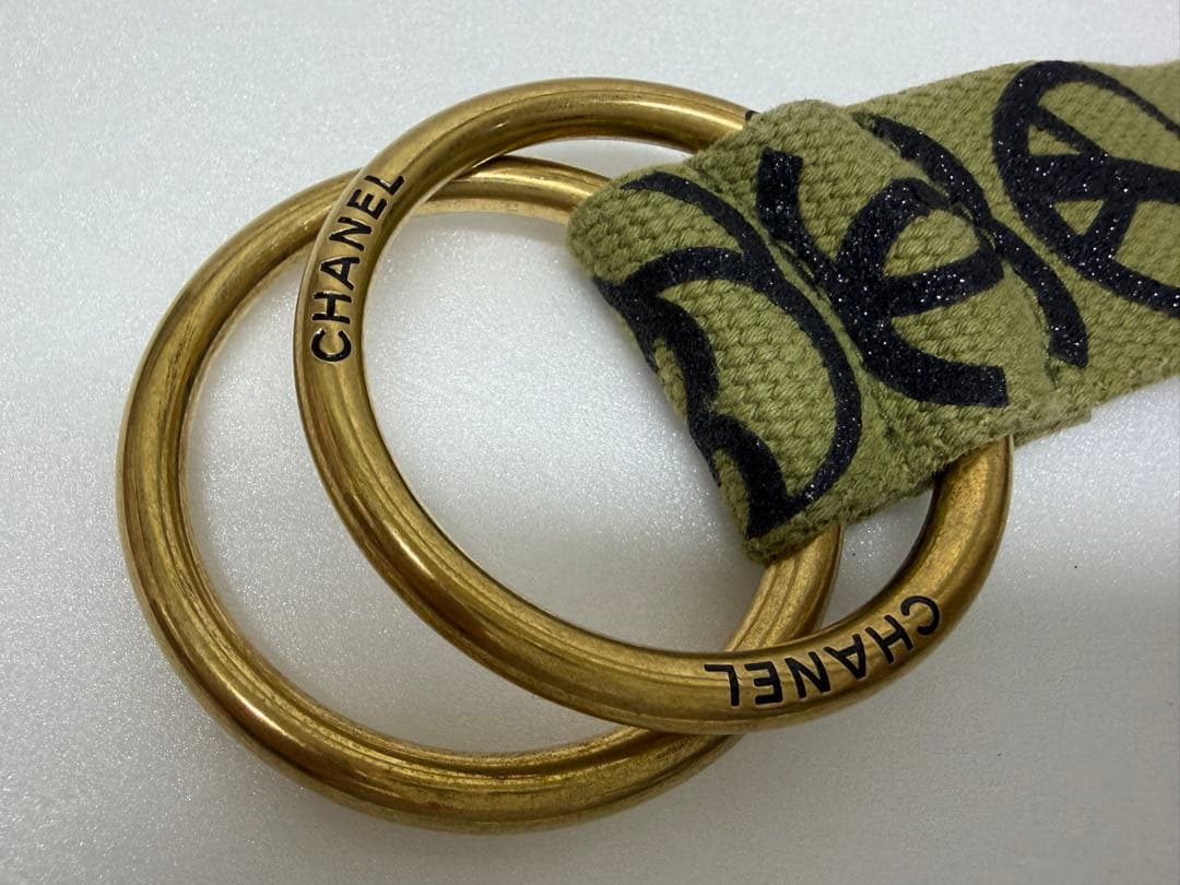 【レア美品】 CHANEL シャネル ベルト ヴィンテージ ゴールド金具