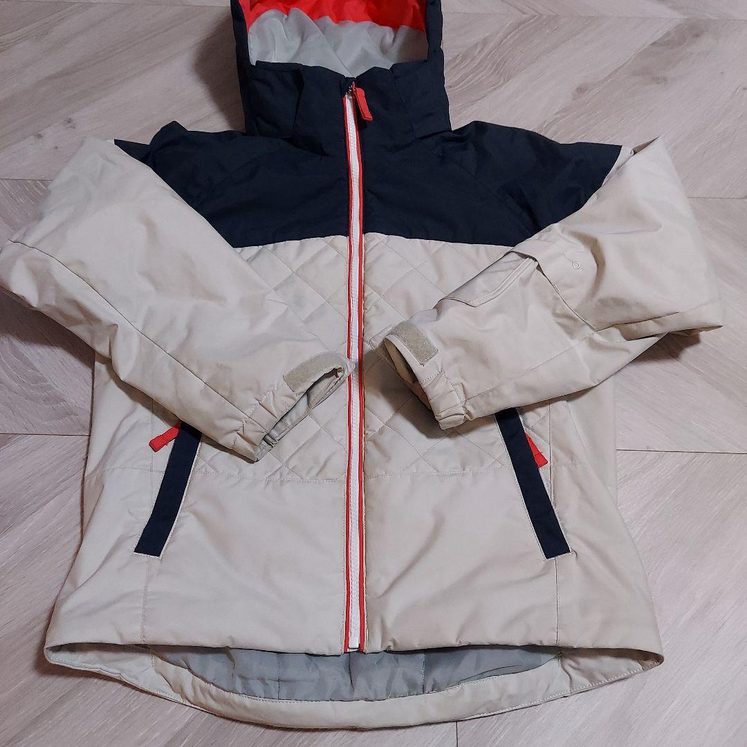 デサント　スキーウエア　150cm オフホワイト&ネイビー