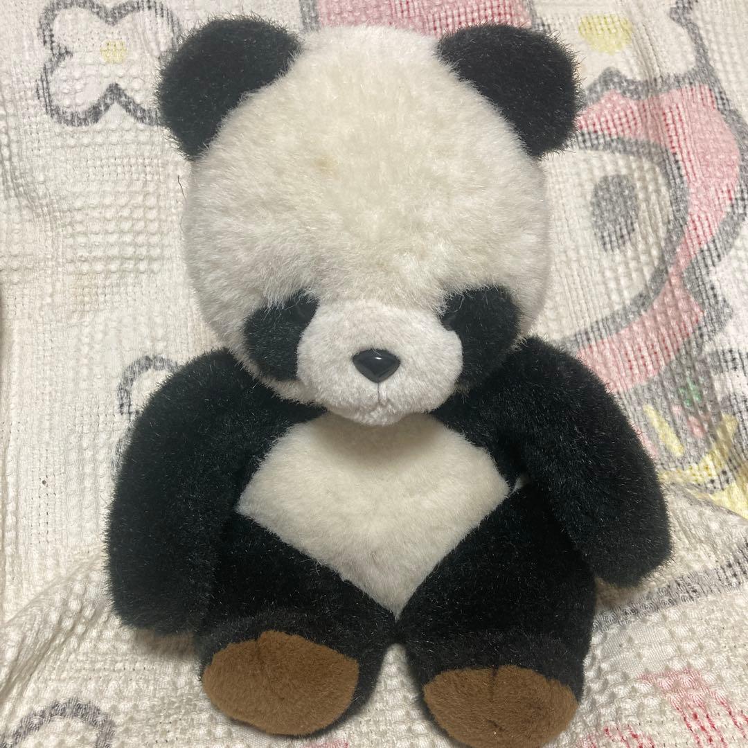 昭和レトロ　ヴィンテージ ユーレカ　パンダ　ぬいぐるみ　中古品