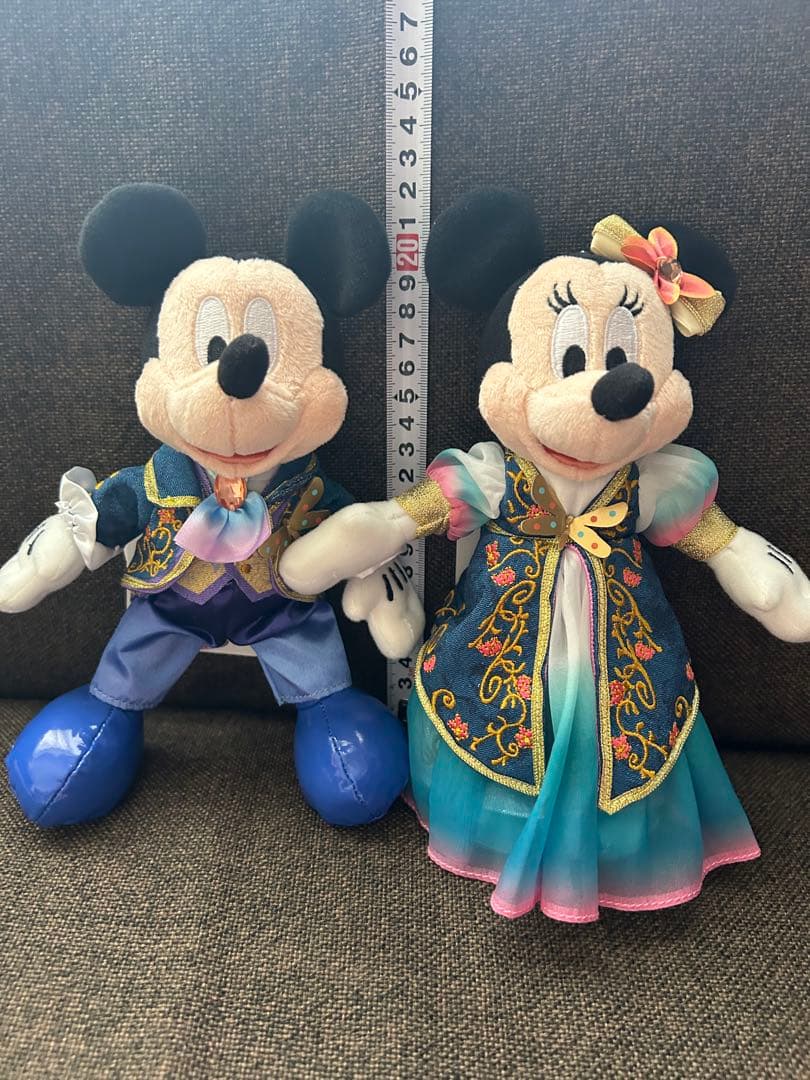東京ディズニーシー　ファンタジースプリングス　ぬいぐるみバッジ　ミッキー　ミニー