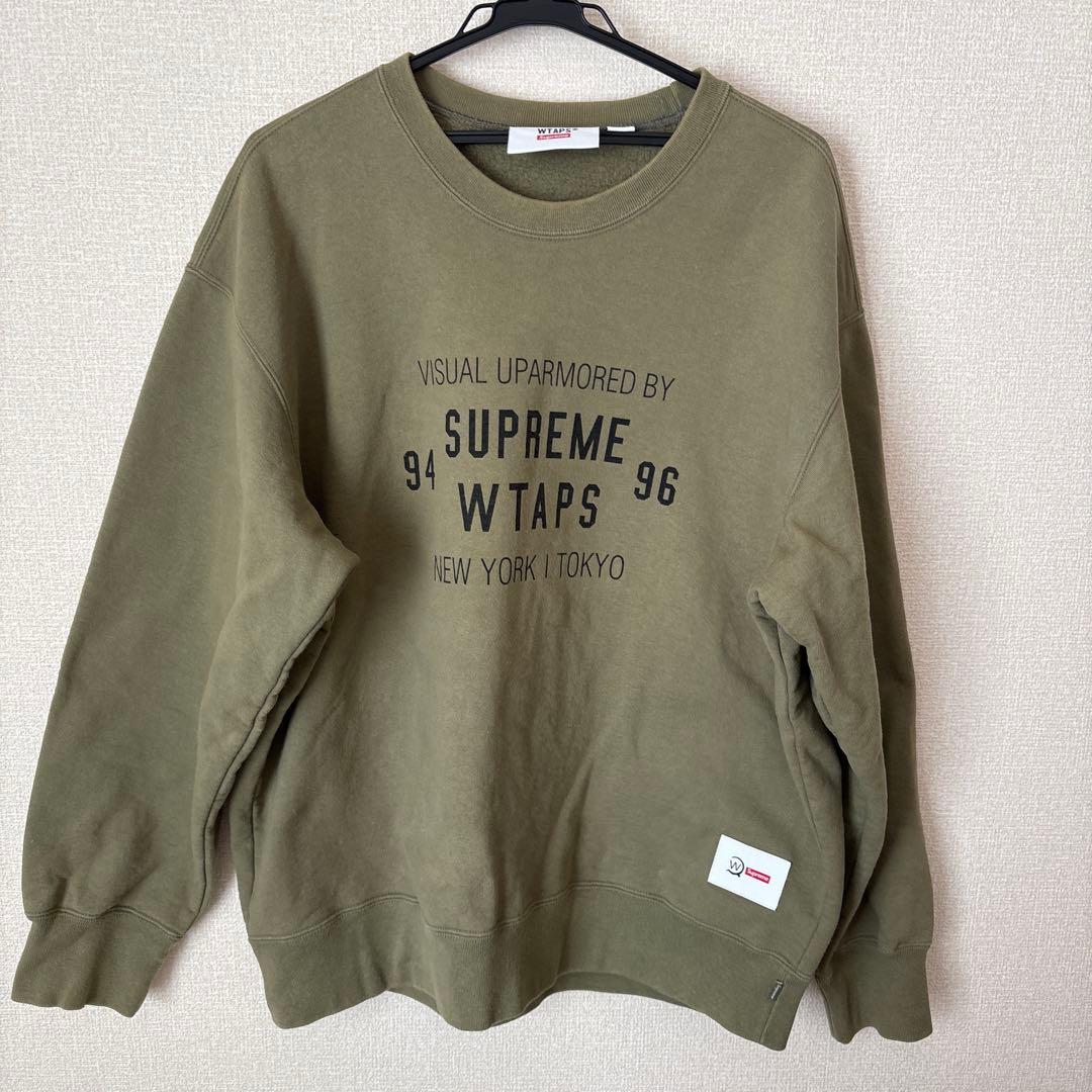 SUPREME WTAPS クルーネック　シュプリーム　ダブルタップス　コラボ