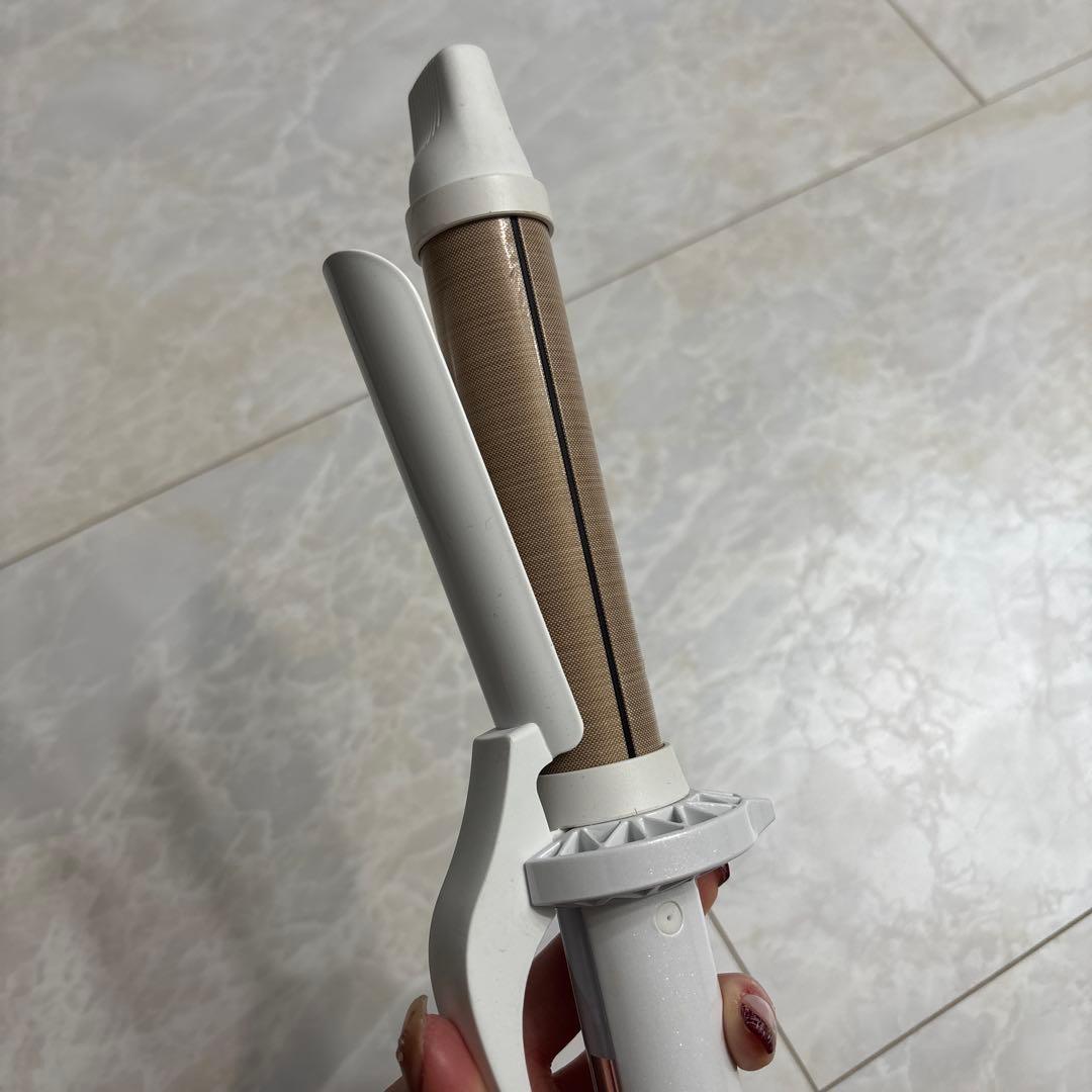 KINUJO カールヘアアイロン ホワイト 28mm