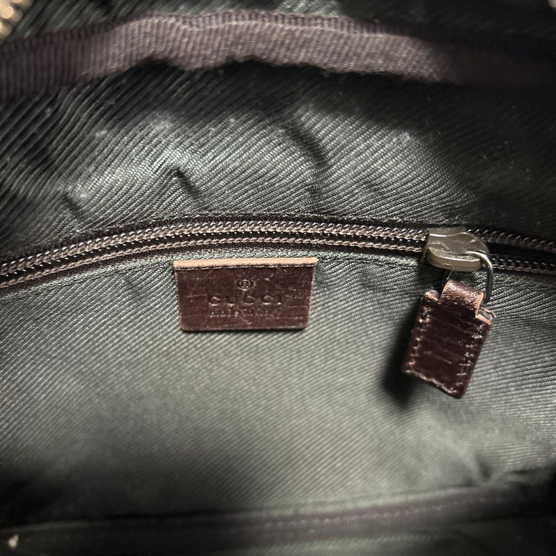 訳あり　GUCCI GGスプリーム　レザー　ショルダーバッグ　ロゴ