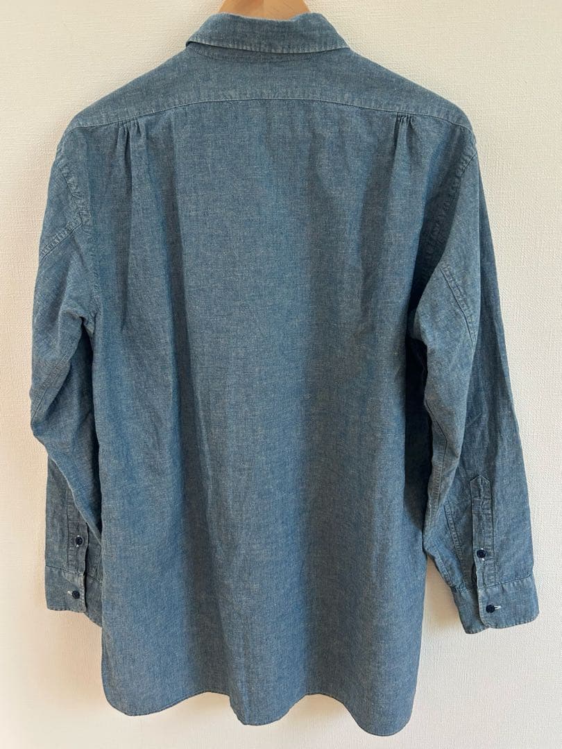 フィグベル 別注　CHAMBRAY LONG DRESS SHIRT