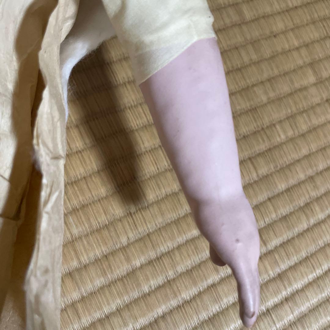 アンティーク・日本人形 市松人形 伝統的和装(着物を脱がせて作者確認済)