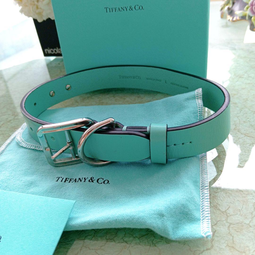 ティファニー　tiffany 犬　ペット　首輪　箱入り　格安　L 誕生日記念日